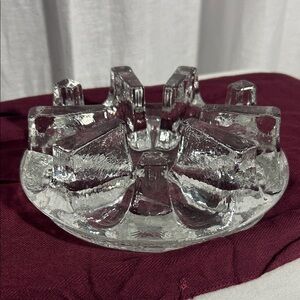 Chantal Vintage Clear Glass Candle Holder